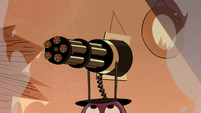 S2E22 Spider With a Top Hat's top hat turns into a minigun