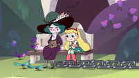 S3E14 Star Butterfly sitting next to Eclipsa