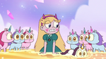 Star with several smaller unicorns