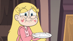 S3E25 Star Butterfly with cake crumbs on her face