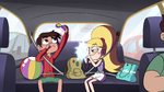 S4E27 Marco and Star inside the taxi