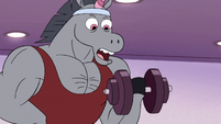 S2E22 Rock the warnicorn 'work out with the big dogs'