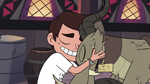 S3E22 Marco Diaz hugging Nachos