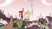 S3E4 King River and Mewman villagers cheering