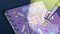 S2E28 Star Butterfly makes a notebook of spells