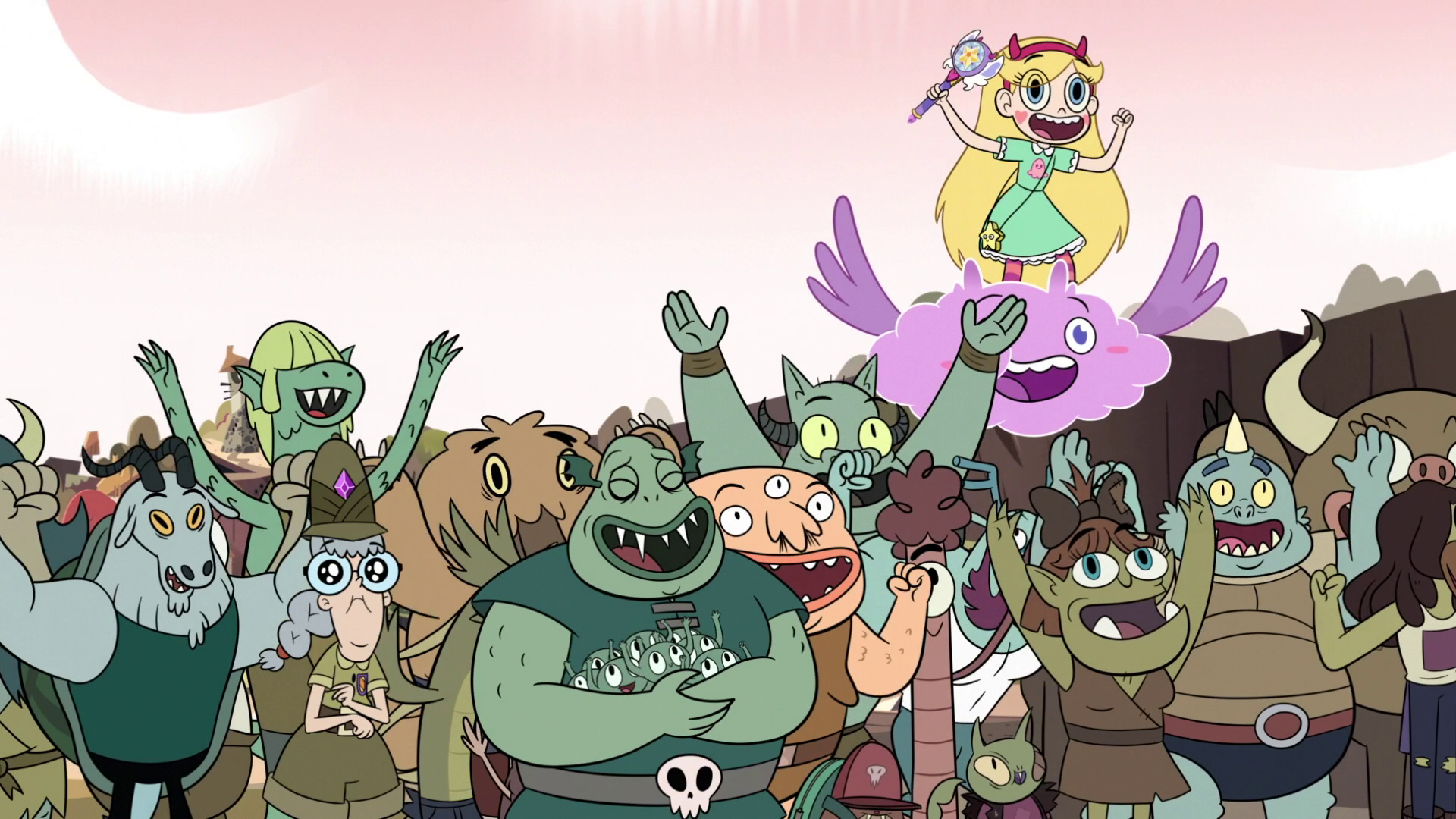 стар против сил зла торты. S3E17 Star and the monster cheering together. стар против сил зла торты фото. стар против сил зла торты-S3E17 Star and the monster cheering together. картинка стар против сил зла торты. картинка S3E17 Star and the monster cheering together. Приветик, Всем! Я вспомнила что Стар обожает Радужный Торт и решила выложить его рецепт!))