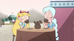 S4E25 Star and Moon Butterfly sharing tea