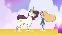 S3E23 Adult unicorn squealing in Star's face