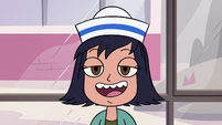 S2E32 Janna wearing a sailor cap