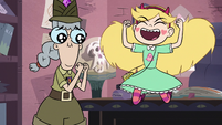 S3E17 Star Butterfly jumping with ecstatic joy