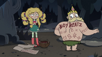 S3E27 River with 'BOY BEATZ' written on his back