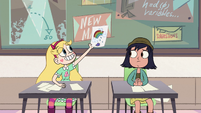 S2E32 Star Butterfly holding drawing of a rainbow