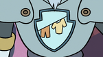 S3E8 Knight of the Wash insignia on Lavabo's chestplate