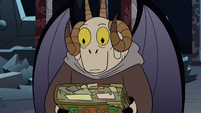 S2E41 Chancellor Lekmet holding the book of spells