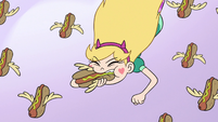 S3E18 Star Butterfly eating a Goblin Dog