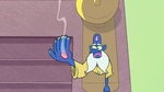 S2E1 Glossaryck stares at hole in his hand