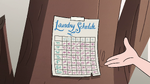 S4E15 Moon puts up a laundry schedule
