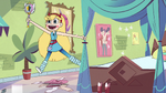 S2E11 Star Butterfly jumps on her bed drapes