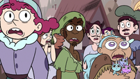 S3E4 Mewman villagers looking frightened