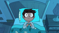 S3E22 Marco Diaz lying wide awake in his bed