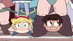 S2E15 Star and Marco between family members' legs