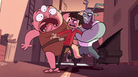 S1E16 Marco stomps on Potato Baby's foot