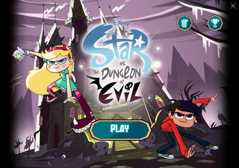 Star vs. the Dungeon of Evil title screen