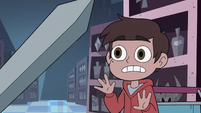 S3E15 Marco Diaz looking at Sir Stabby's sword