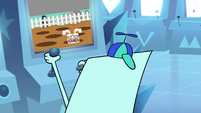 Square playing "Whack-a-Mole"
