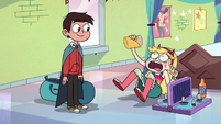 S3E14 Star Butterfly shocked to see Marco Diaz