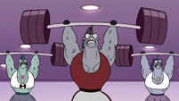 S2E22 Warnicorns lifting weights in the gym