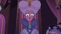 S3E29 Queen Moon looking down at Eclipsa