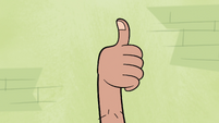 S1E5 Sprouted arm gives a thumbs up