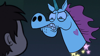 S1e2 pony head about to threaten marco