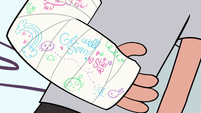 S1E5 Marco's arm in a cast