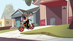 S2E4 Marco and sensei riding a bike