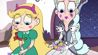 S3E1 Star Butterfly sitting silently next to Moon