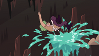 S4E2 Pie Folk blasted with Super Geyser Windstorm