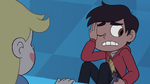 S3E22 Marco Diaz rubbing his face on Star's floor