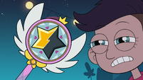 S2E41 Oskar looking at Star Butterfly's wand