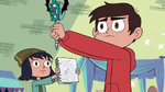 S3E23 Marco Diaz holding out his wand