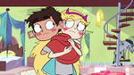 S3E37 Star and Marco hugging and blushing