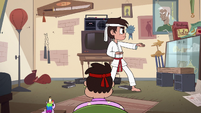 S2E37 Marco Diaz demonstrating his karate skills