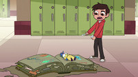 S1E11 Glossaryk lying down in the spellbook