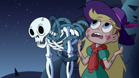 S3E1 Star Butterfly takes hat off a skeleton