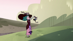 S4E23 Globgor shrinks while holding Eclipsa's hands