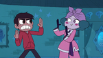 S3E18 Eclipsa imitating Marco's karate pose