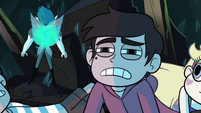 S1E12 Marco looking at mine guardian