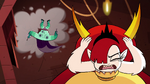 S4E24 Rhombulus hits the wall behind Hekapoo