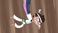 S1E5 Marco and monster arm fall toward floor